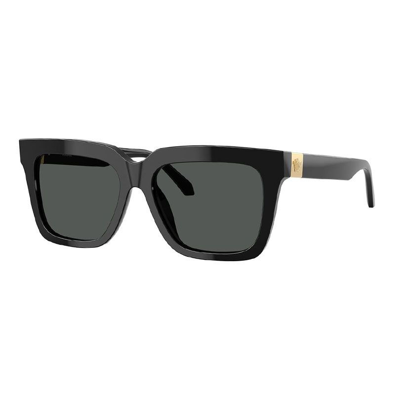 Versace Sunglasses Square Full Rim, Havana Frame And Green Lens Ve4498gb1/87